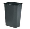 RUBBERMAID WASTEBASKET 2956 MED RECTANGLE BLACK