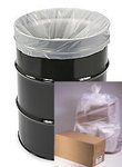 Trash bags clear 6 mil 55 gallon to 60 gallon 38x63 drum liners 50 per roll