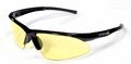 Catalyst safety glasses Amber lens black gloss frames with a Polycarbonate Lens Anti Scratch Coating EOB30S