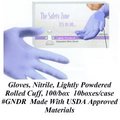 Disposable Nitrile glove lightly powdered blue extra large 100 per box