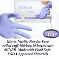 Disposable nitrile glove powder free 5 Mil 100 per box  Blue color Medium size