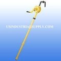 Plastic Rotary Drum Pump yellow in color Polypropylene with Teflon seals