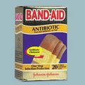 ANTIBIOTIC ADHESEVE BAND AID BANDAGES 20 per BX