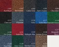 COLORS FOR NYLON MATERIAL FLOOR MATS
