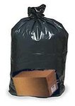 Trash Bags Black 38 x 63 55 gallon to 60 Gallon drum liners on a roll 1.8 MIL  50 PER Roll