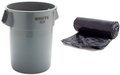 Trash bags Black 40X48 40 TO 45 GALLON SIZE HI DENSITY EXTRA HEAVY ROLLS 16 MIC 250 per case