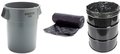 Trash bags black 38 x 60 22 micron super heavy duty high density 55 to 60 gallon  150 per case