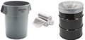 Trash bags clear 38 x 60 22 micron super heavy duty high density 55 to 60 gallon size 150 per case
