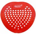 Red cherry urinal screens sold by the dozen pack flat screen