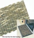 Tire Link Mat Fabric 14 inch X 22 inch Regular edge. Durable outdoor mat