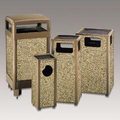 RECEPTACLE 24 GALLON ASH AND TRASH BROWN