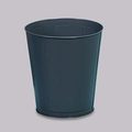 46 QT GRAY METAL WASTEBASKET