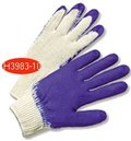Economy Blue Latex Palm Coated Glove White String Knit Glove