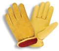 Deerskin gloves Red Fleece Insulated Extra Large