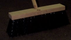 BLACK STREET BROOM 16 INCH WIDE WITH 5 INCH TRIM