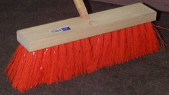 ORANGE STREET BROOM 18 INCH WIDE WITH 5 INCH TRIM  1318O