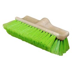 Car Wash Brush Brush Bi level Green Nylon 10 inch wide 2 inch long nylon trim