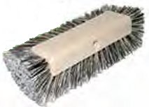 8 Truck Wash Brush, Black & White Styrene, with bumper