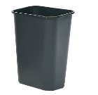 Rubbermaid 2956 WASTEBASKET  MED RECTANGLE BEIGE