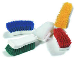 BRUSH HAND SCRUB COLOR CODED   SPRATA SPECTRUM WITH MED STIFF BRISTLES