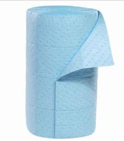 Absorbent Rolls Oil Only blue 150 feet x 30 inches wide heavy weight rolls No. BRF150H