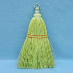 BROOM WHISK 100 percent CORN WITH METAL RING