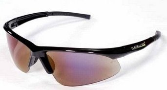 Catalyst safety glasses Blue Mirror lens black frames with a Polycarbonate Lens with Anti Scratch Coating EOB60S