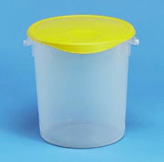 ROUND STORAGE CONTAINER  CLEAR 22QT