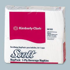 SCOTT MEAL MATE BEVERAGE NAPKIN WHITE