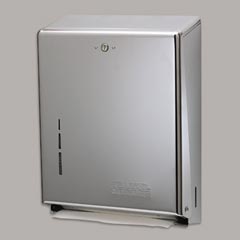 C FOLD MULTIFOLD TOWEL DISP BRIGHT CHRM