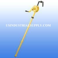Plastic Rotary Drum Pump yellow in color Polypropylene with Teflon seals