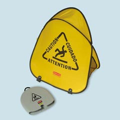 FOLDING SAFETY CONE YELLOW