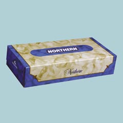 FACIAL TISSUE NORTHERN FLAT BOX