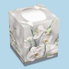 KLEENEX BOUTIQUE TISSUE WHITE FLORAL BOX