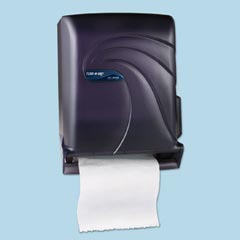 San Jamar Roll Towel Dispenser touchless oceans Tear N Dry T1390TBK