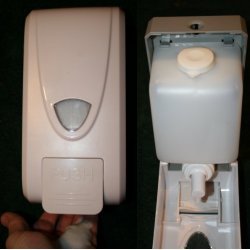 Foam Soap Dispenser bulk fill   white color holds 1500 ml or 46 ounces 10803