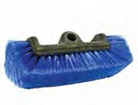 Truck wash brush or Car wash brush has soft blue nylon trim around sides and ends and front of brush. No. 187B