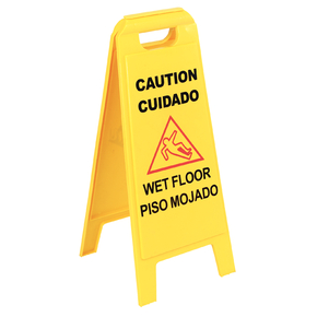 Wet Floor Sign 2 sided 25 inches high Yellow No. US36900