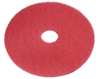 Floor pads red scrubbing and buffing machine floor pads 5 per case.