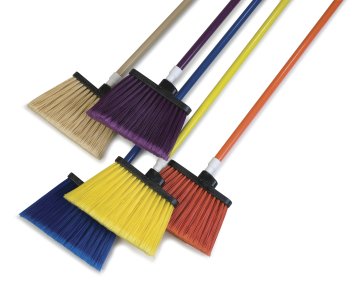 Sparta Spectrum Duo Sweep Angle Broom Color Coded 41082 flagged tip trim with handle