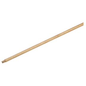 Broom Handle Threaded End Natural lacquered hardwood 60 inches X .9375 Diameter A60