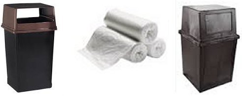 Trash bags clear 43 x 48 22 micron super heavy duty high density 56 gallon 150 per case