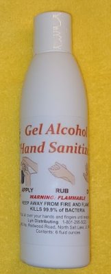 Alcohol gel hand sanitizer 6 ounce bottle with squeeze top 3 each 6 ounce bottles pack