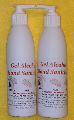 Alcohol gel hand sanitizer 6 ounce bottle with pump top 3 each 6 ounce bottles pack