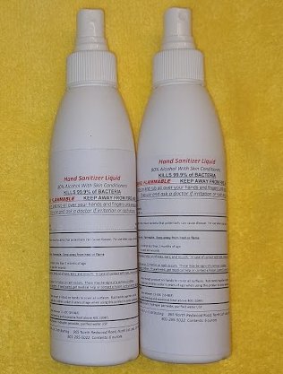 Alcohol Hand Sanitizer Liquid 80 percent Alcohol 3 pack of 6 oz spray