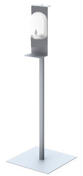 HAND SANITIZER STATION FREE STANDING WITH DISPENSER WHITE