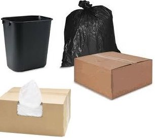 Trash Bags 24 X 24 Light Weight Flat Pack .5 MIL 500 per case black or white