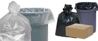 Trash bags or waste can liners 40 gallon to 46 gallon 40x46 super heavy duty   3 mil black or clear 50 case