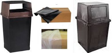 Trash bags 56 gallon black or clear 3 mil 44x50 50 case