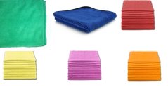 MICRO FIBER TOWELS MANY COLORS REUSABLE TOWELS 16X16 12 PACK